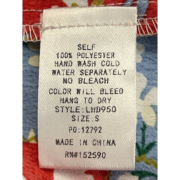 Love + Harmony Tunic Mini Dress‎ Women's Size S Floral Pintuck Button Front S/S - Picture 11 of 16